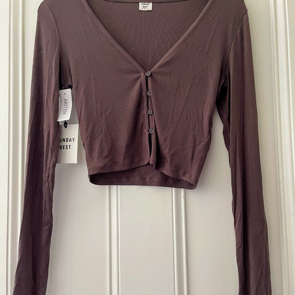 Aritzia Sunday Best Quincy Longsleeve Cardigan - M - Picture 4 of 8